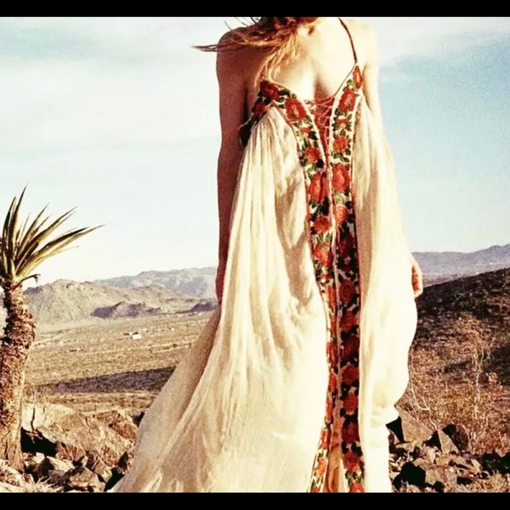 “THE HAVEN” Embroidered Bohemian Maxi Dress